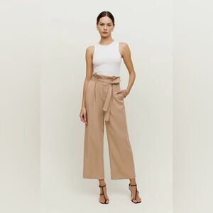 NWT The Reformation Madelyn Pant in Khaki Size 0